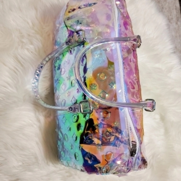 Holographic Women Handbag Transparent Travel Bag - Picture 4 of 16